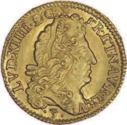 LOUIS XIV (1643-1715) Demi louis d'or à l'écu....
