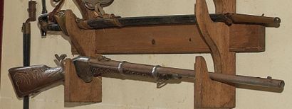 null Carabine Spencer calibre 52 modifié pour la chasse. Crosse et fût entièrement...
