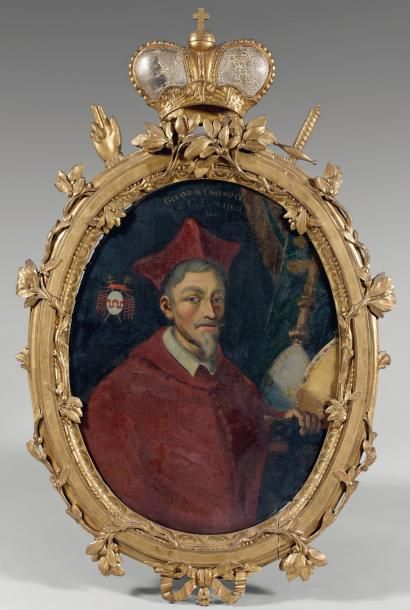 École Française du XIX e siècle Portrait de Gérard de Groesbeck, (1517-1580), Cardinal...
