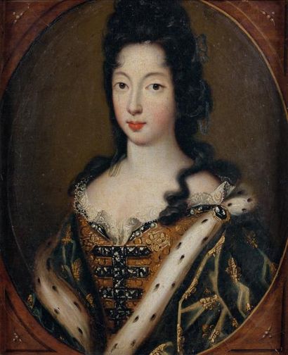 École Française de la fin du XVIIe siècle Portrait de Marie-Adélaïde de Savoie, duchesse...