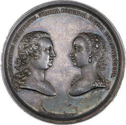 2 médailles : - 1747. Second mariage du Dauphin....