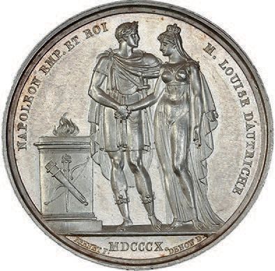 null 5 médailles et jetons en argent :
- 1810. Mariage de Napoléon et Marie Louise....