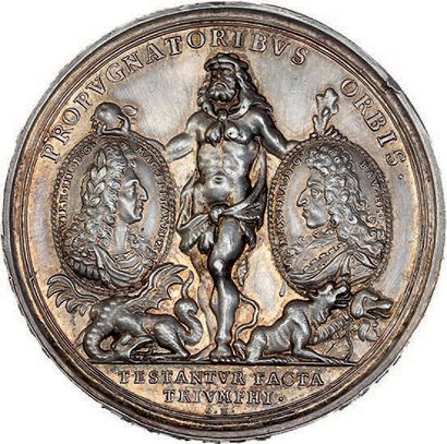 null 1695 - Pays-Bas
Reprise de Namur par Guillaume III d'Angleterre.
Argent. 45...