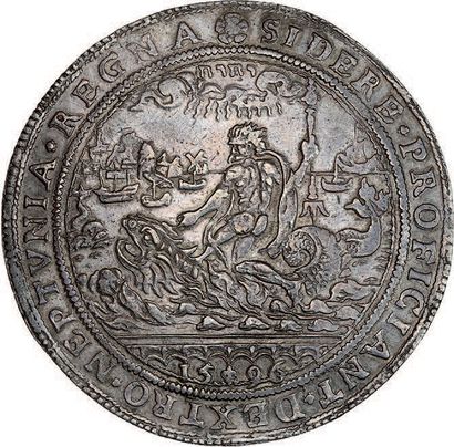 null 1596 - Netherlands
The armies of Friesland below the Rhine.
Silver. 55 mm. 57,65...