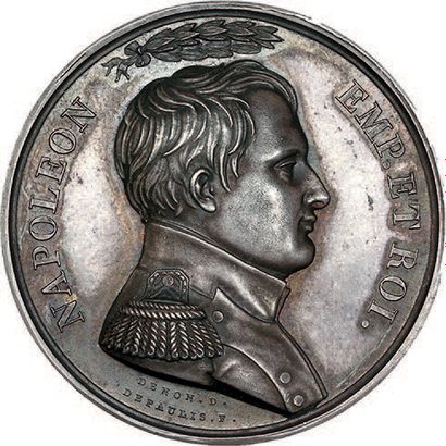 null 1814
Napoléon prend congé de la garde à Fontainebleau.
Argent. 41 mm.
Br. 1...
