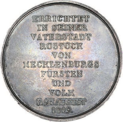 null 1819 (26 août) - Prusse
Monument à Blücher à Rostock.
Argent. 51 mm (Jachtmann).
Br....