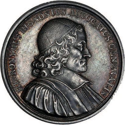 null 1656 - France
Mort de Jérôme Bignon (Magistrat).
Argent. 41 mm. 28,99 g (T....
