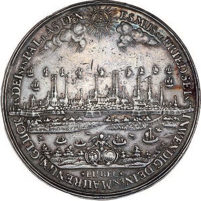  1649 (n.d.) - Saint-Empire Ratification de la Paix de Westphalie (Lubeck). Argent....