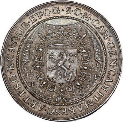 null 1673 - Spanish Netherlands
Alexandre, Duke of Bournonville, Governor of Artois.
Silver....