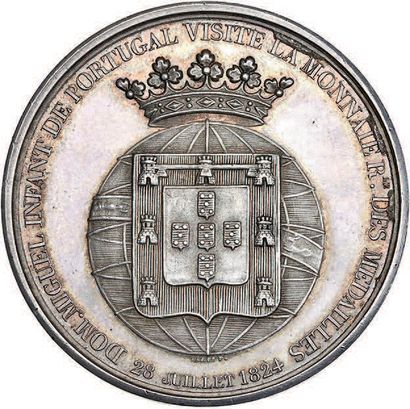 null 
1822 (25 août)



L'Infant du Portugal visite la Monnaie des Médailles.



Argent....