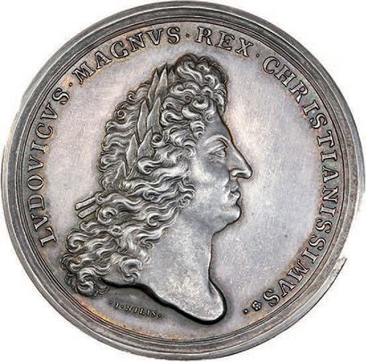  1672 - France Louis XIV. Ordre militaire de Saint-Lazare et de Jérusalem. Argent....