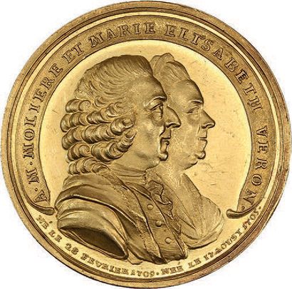 null 1784 (6 juin) 50e anniversaire des mariage de A. M. Molière et de M. E. Veron....