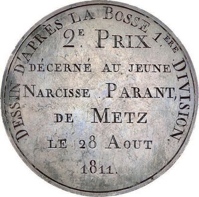 null 2 médailles :
- 1811. Lycée de Metz. Université impériale. Attribuée. Argent....