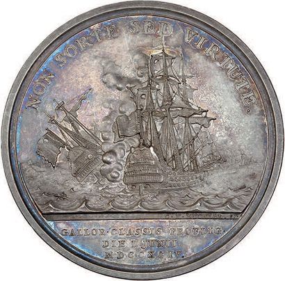 null 1794 (19 juin)
Amiral Howe.
Argent. 48 mm.
H. 624.