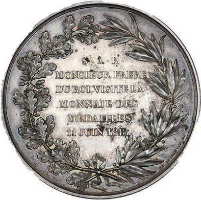 null 1818 (11 juin)
Visite de Charles, frère du Roi, à la Monnaie des médailles.
Argent....