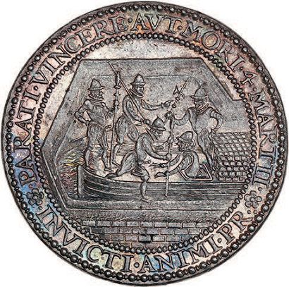 null 1590 (4 mars) - Pays-Bas
Breda délivrée des Espagnols par Maurice de Nassau.
Argent....