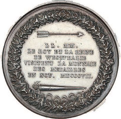 null 1807
Le Roi et la Reine de Westphalie visitent la Monnaie des médailles.
Argent....