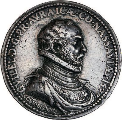 null 1577 - Netherlands
William of Orange and Charlotte of Bourbon.
Cast silver....