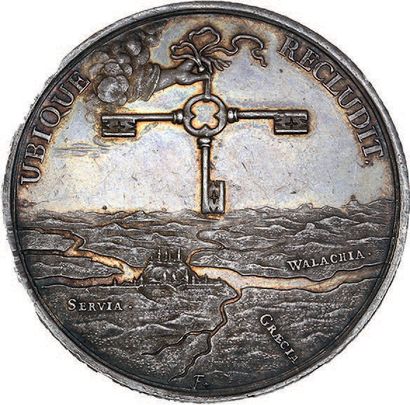 null 1688 - Saint-Empire
Siège de Belgrade. Argent. 48 mm. 36,98 g (M. Brunner)....