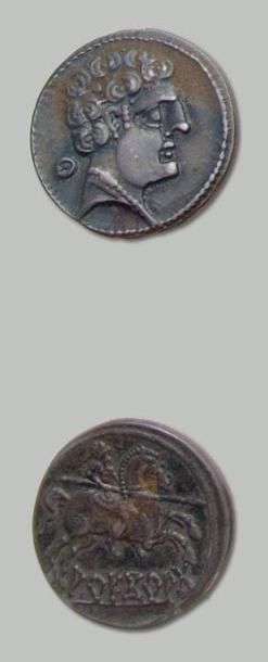 ESPAGNE Arekorata (IIe siècle av. J.-C) Denier en argent. Vilaronga, n°26, p 274....