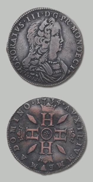 MONACO Honoré III (1733-1795): Dardenna au type Sainte Dévote Honoré III (1733-1795):...