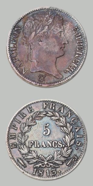 null 5 Francs. 1813. Utrecht. G. 584. TTB.