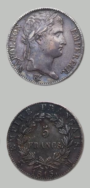 null PÉRIODE des CENT JOURS (20 mars - 22 juin 1815) 5 Francs. 1815. Toulouse. G....