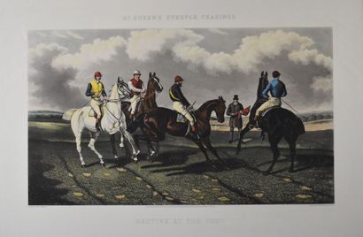 null D'après HERRING et Ch. HUNT & SONS - 

Chevaux de courses : Flying a brook -...