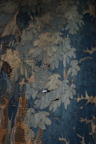 null VERDURED TAPESTRIES decorated with animals in a wooded landscape. Flanders,...