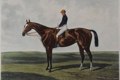 null D'après HERRING & REEVE - 

Chevaux et jockeys : Cadland Epsom 1828 - Orlando...