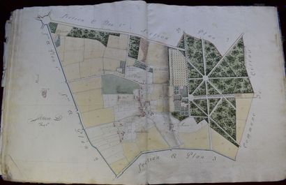 null ATLAS des plans parcellaires de la commune de Parigné le Polin levé en 1810...