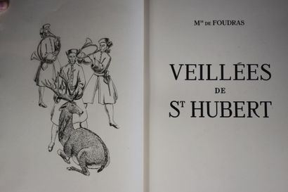 null FOUDRAS (Marquis de). Veillées de St. Hubert. Paris,1947, in-4, plein mar. vert,...