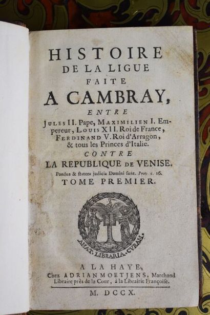 null DUBOS (Abbot). History of the league made in Cambray between Jules II pope,...