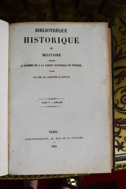null LISKENNE & SAUVAN. Bibliothèque historique et militaire. Paris, 1851, 7 vol....