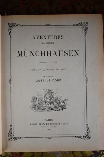 null GRANDVILLE. Un autre monde. Paris, Fournier 1844, in-4, demi-rel. chag. rouge....