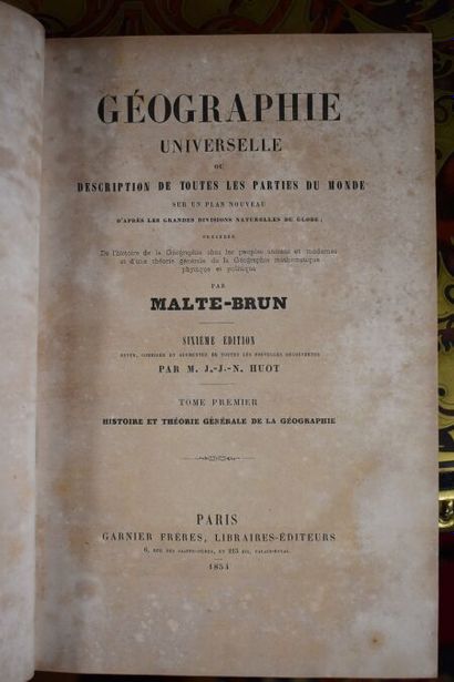 null MALTE-BRUN. Géographie universelle ou description de toutes les parties du monde....