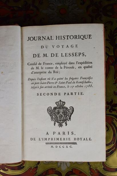 null LESSEPS (Jean Baptiste Barthélémy, baron de). Journal historique du voyage de...