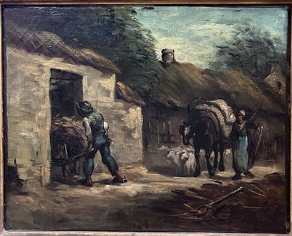null D'après Jean François MILLET (1814-1875)

Paysan rentrant les foins

Huile sur...