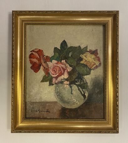 null Léon Laurent GALAND (1872-1960)

"Bouquet de fleurs sur un entablement"

Huile...