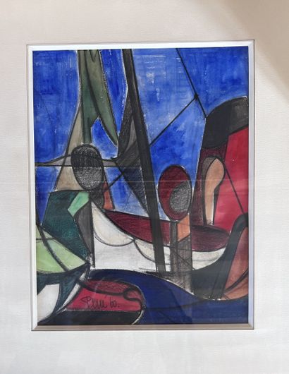 null Danièle Perré (1924-2009)

Composition

aquarelle signée et daté 60

30 x 2...