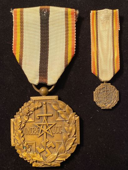 null Médaille commémorative du combat de Gembloux, 14-16 mai 1940, en bronze patiné,...