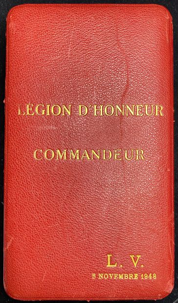 null Ordre de la Légion d'honneur - IIIe République, bijou de commandeur en vermeil...