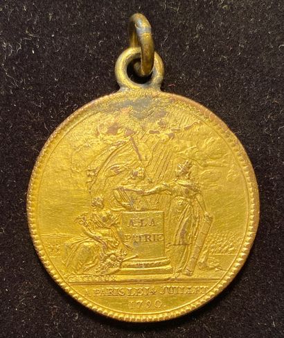14 juillet 1790, médaille de la Fête de la...