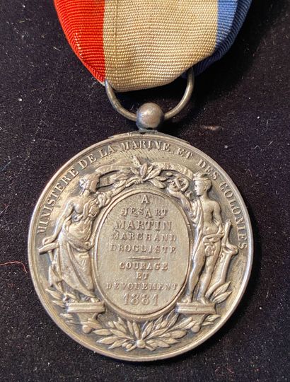 null Ministère de la Marine et des Colonies, IIIe République, médaille d'honneur...