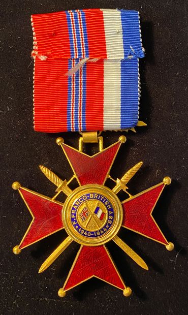null Association Franco-Britannique, 1940-1944, bijou de commandeur en bronze doré...