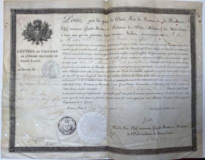 Ordre de Saint-Louis - Restauration, lettres...