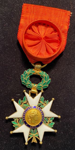 null Ordre de la Légion d'honneur - IIIe République, étoile d'officier en or et émail,...