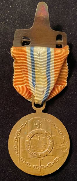 null Norvège - Médaille de la Participation 1940-1945 dite « de Narvik » en bronze...