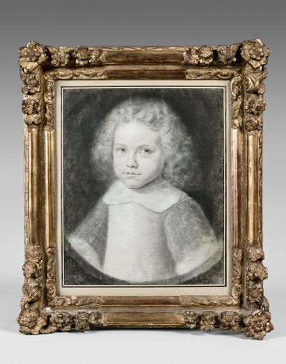 null ÉCOLE FRANÇAISE du XVIIe siècle

Portrait d'enfant

Pierre noire, estompe. (Usures).

41...