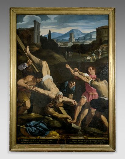 null École bolonaise du XVIIe siècle

Martyres de Pierre et Paul

Huile sur toile.

174...